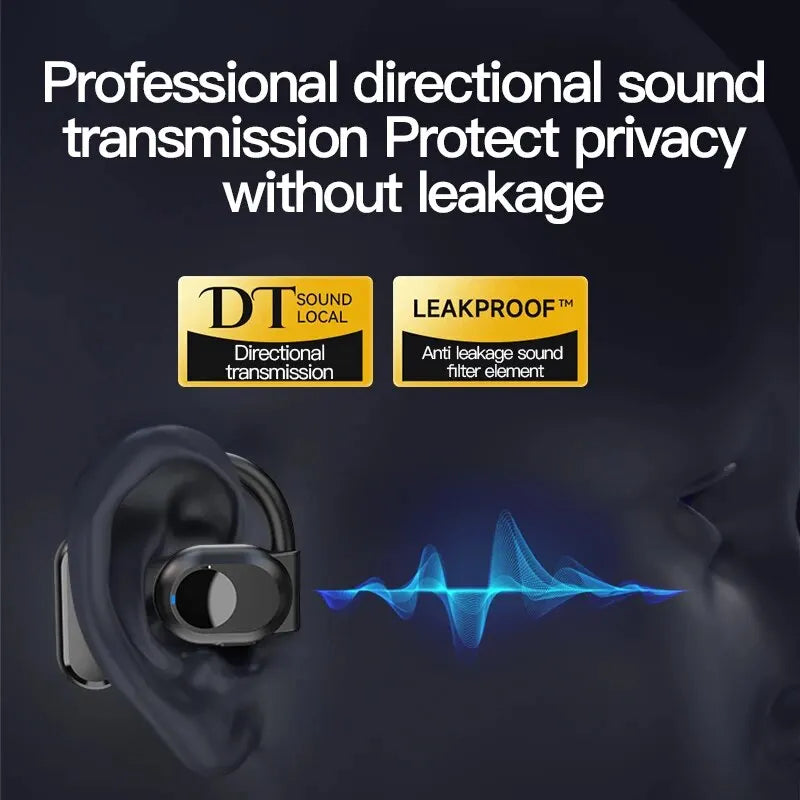 Wireless Headphones Bluetooth Headset With Microphone Bone Handsfree Noise Canceling Earphones For Driving